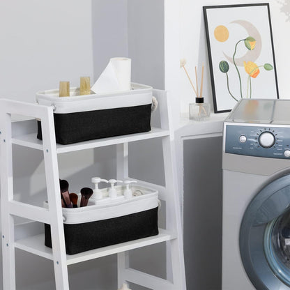 Large Fabric Collapsible Cube Storage Baskets for Organizing 16x12x12