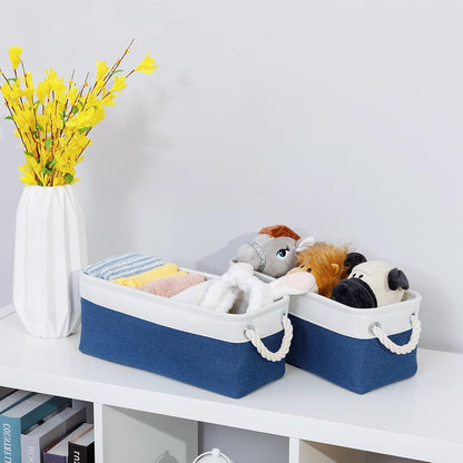 Large Fabric Collapsible Cube Storage Baskets for Organizing 16x12x12