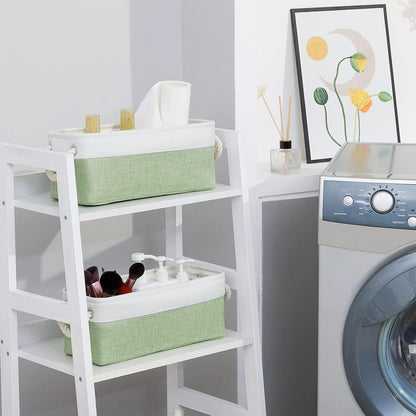 Large Fabric Collapsible Cube Storage Baskets for Organizing 16x12x12