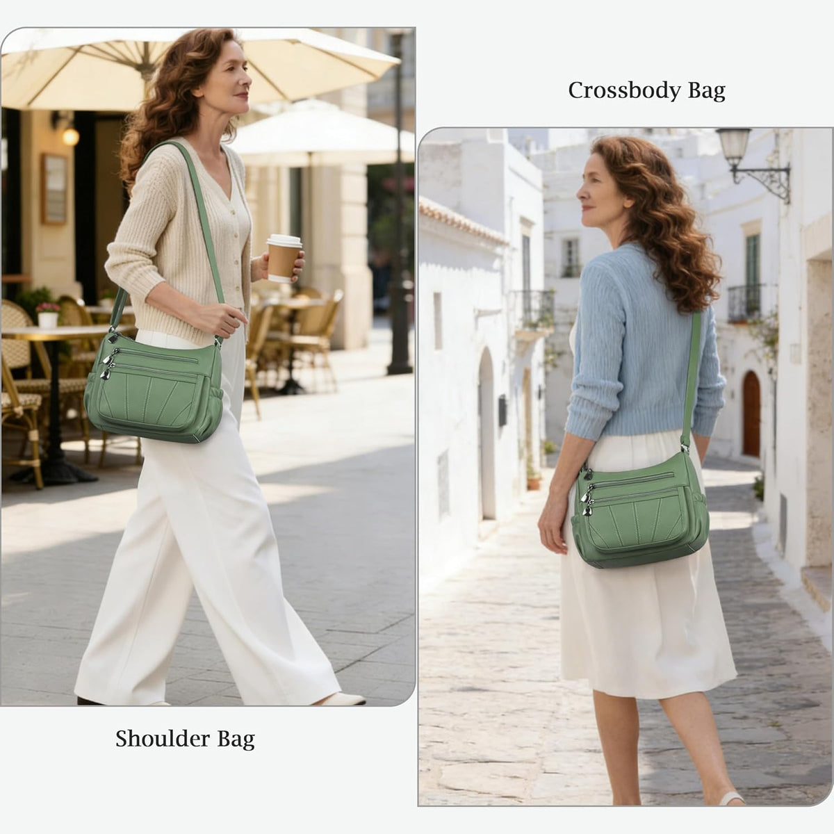 Crossbody Purse for Women Ladies Soft PU Leather Shoulder Bag Medium Roomy Handbag Fashion Tote Top Handle Satchel
