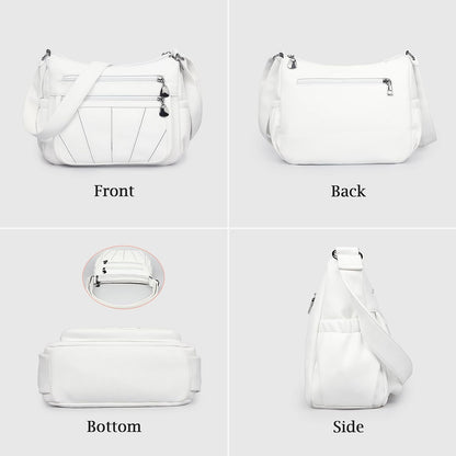 Crossbody Purse for Women Ladies Soft PU Leather Shoulder Bag Medium Roomy Handbag Fashion Tote Top Handle Satchel