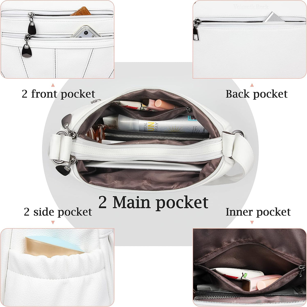 Crossbody Purse for Women Ladies Soft PU Leather Shoulder Bag Medium Roomy Handbag Fashion Tote Top Handle Satchel