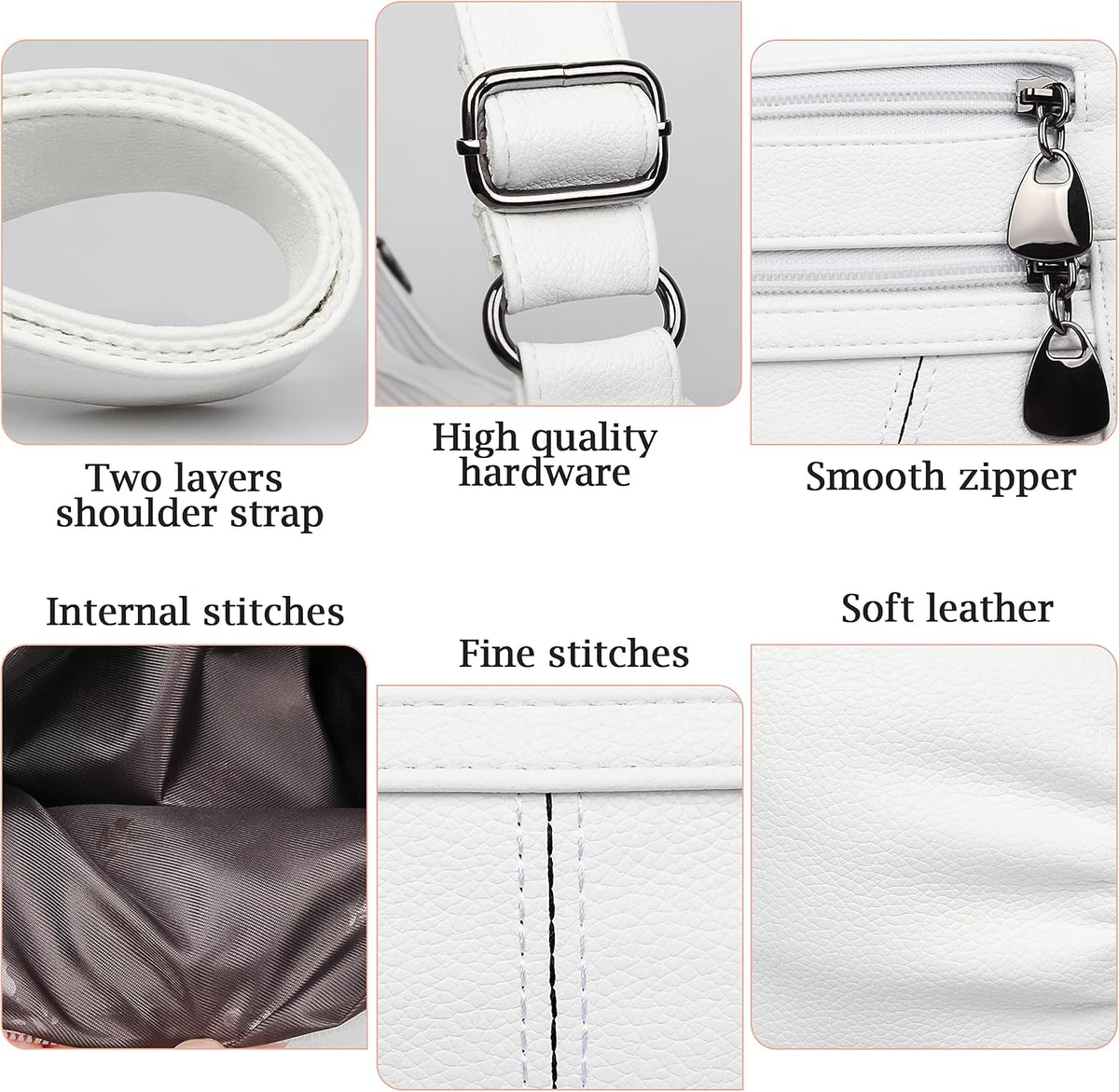 Crossbody Purse for Women Ladies Soft PU Leather Shoulder Bag Medium Roomy Handbag Fashion Tote Top Handle Satchel