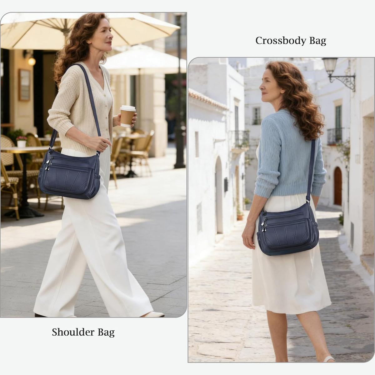 Crossbody Purse for Women Ladies Soft PU Leather Shoulder Bag Medium Roomy Handbag Fashion Tote Top Handle Satchel
