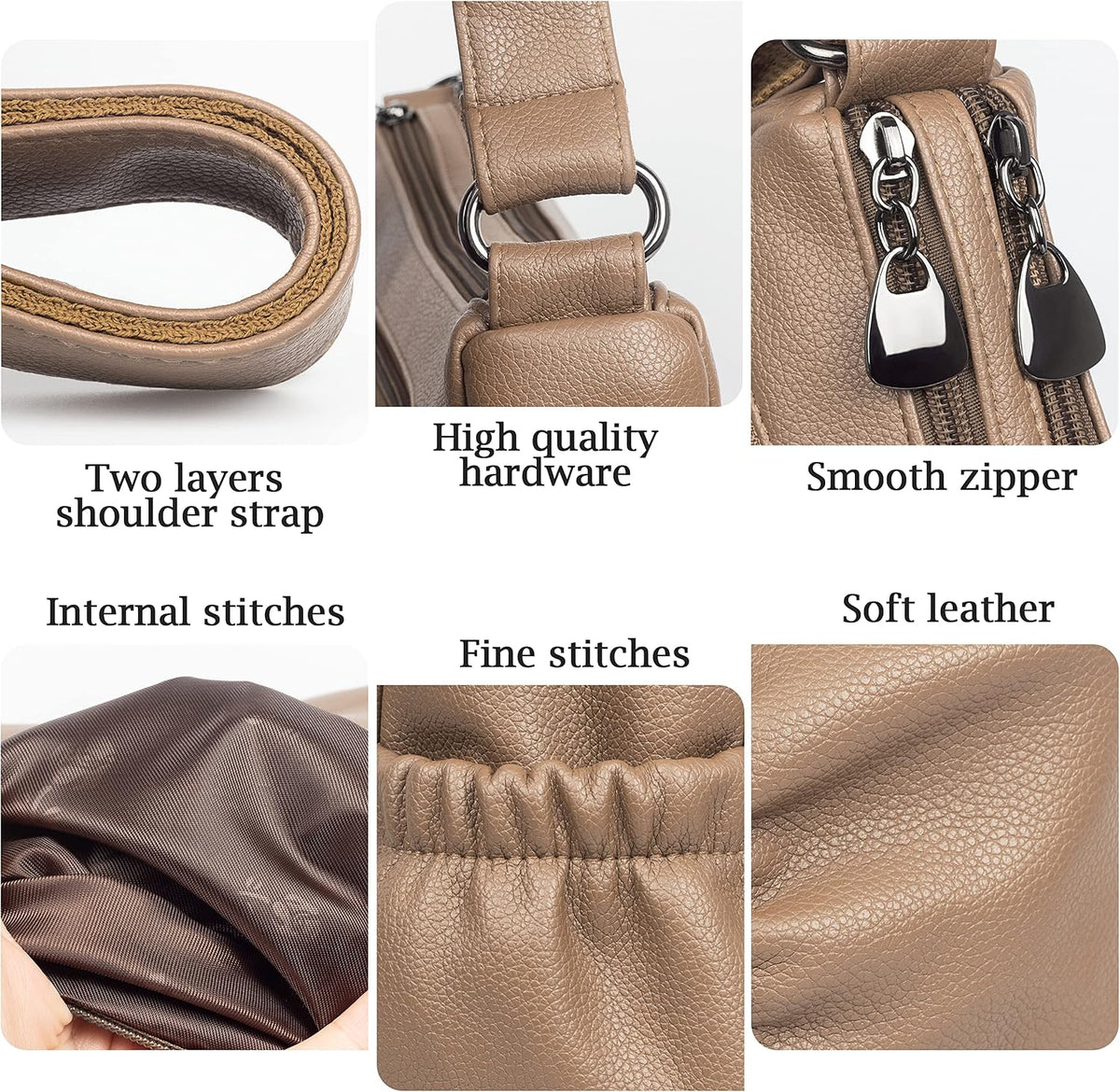 Crossbody Purse for Women Ladies Soft PU Leather Shoulder Bag Medium Roomy Handbag Fashion Tote Top Handle Satchel