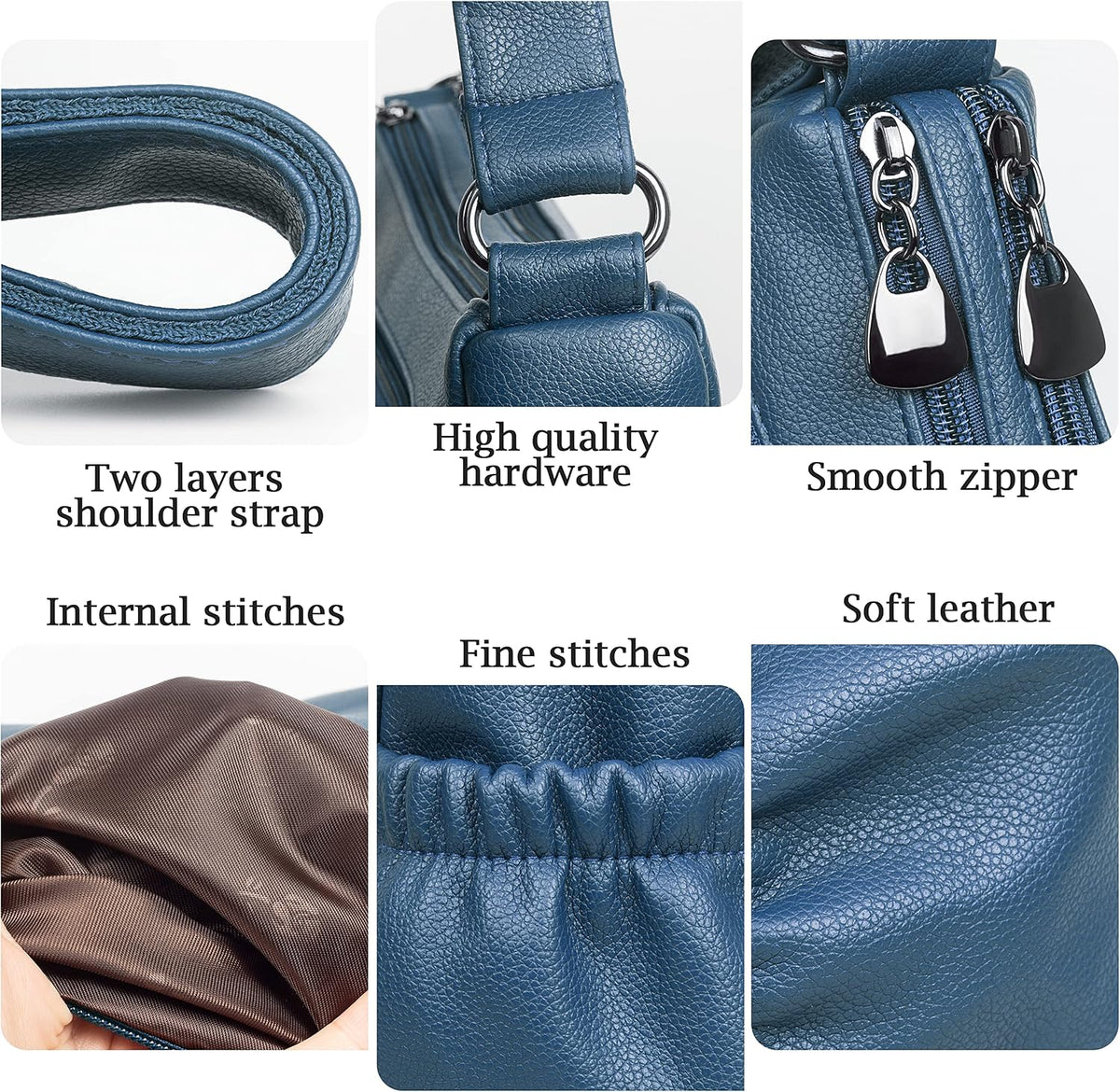 Crossbody Purse for Women Ladies Soft PU Leather Shoulder Bag Medium Roomy Handbag Fashion Tote Top Handle Satchel