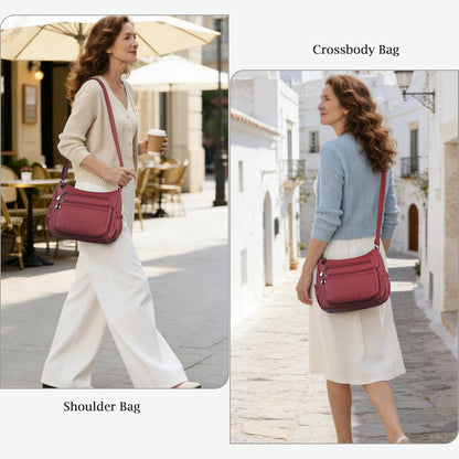 Crossbody Purse for Women Ladies Soft PU Leather Shoulder Bag Medium Roomy Handbag Fashion Tote Top Handle Satchel