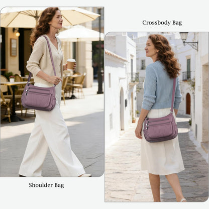 Crossbody Purse for Women Ladies Soft PU Leather Shoulder Bag Medium Roomy Handbag Fashion Tote Top Handle Satchel