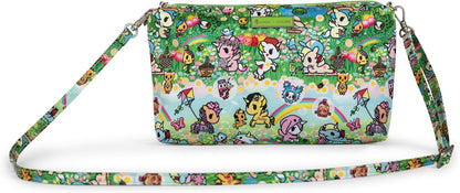 Tokidoki Diaper Clutch Wristlet, Compact Diaper & Wipes Organizer Pouch with Adjustable Crossbody Strap, Stroller Hanging Zip Case, Machine Washable Small Diaper Bag Accessory