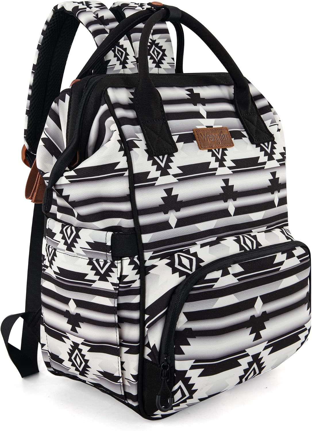 Montana West Wrangler Callie Diaper Bag Backpack with Stroller Straps Western Pattern Multifunction Baby Travel Bag WG2204-91102HPK