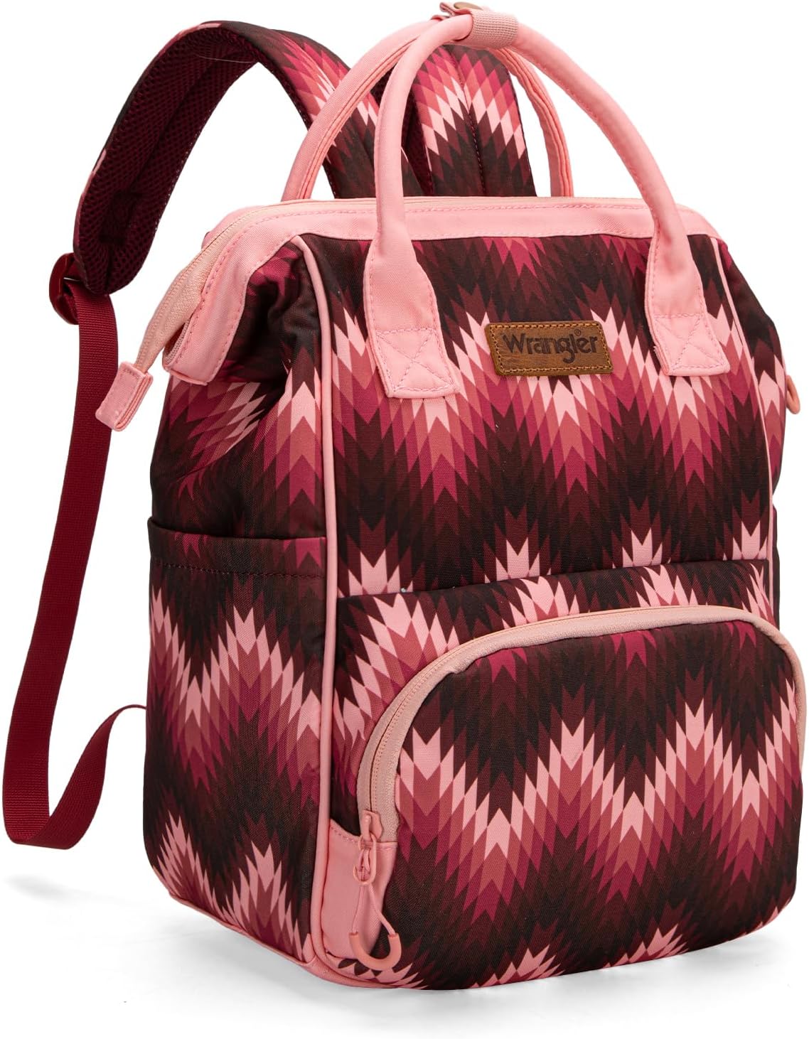Montana West Wrangler Callie Diaper Bag Backpack with Stroller Straps Western Pattern Multifunction Baby Travel Bag WG2204-91102HPK