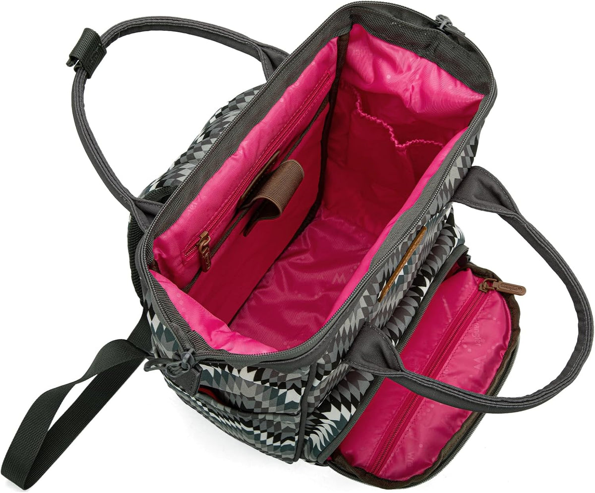 Montana West Wrangler Callie Diaper Bag Backpack with Stroller Straps Western Pattern Multifunction Baby Travel Bag WG2204-91102HPK