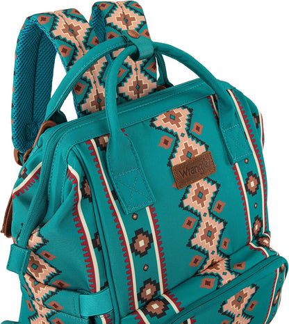 Montana West Wrangler Callie Diaper Bag Backpack with Stroller Straps Western Pattern Multifunction Baby Travel Bag WG2204-91102HPK
