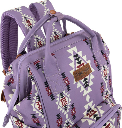Montana West Wrangler Callie Diaper Bag Backpack with Stroller Straps Western Pattern Multifunction Baby Travel Bag WG2204-91102HPK