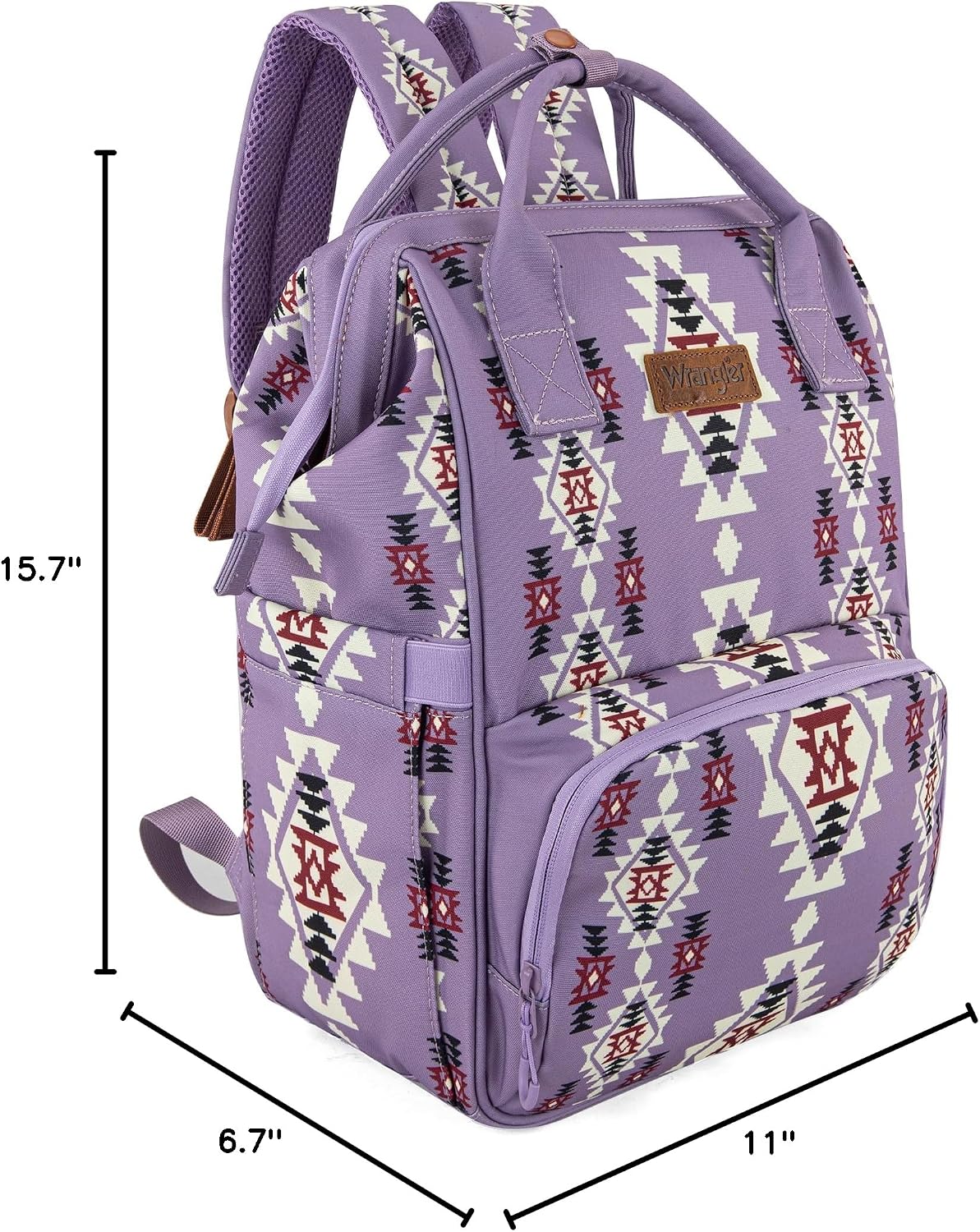 Montana West Wrangler Callie Diaper Bag Backpack with Stroller Straps Western Pattern Multifunction Baby Travel Bag WG2204-91102HPK