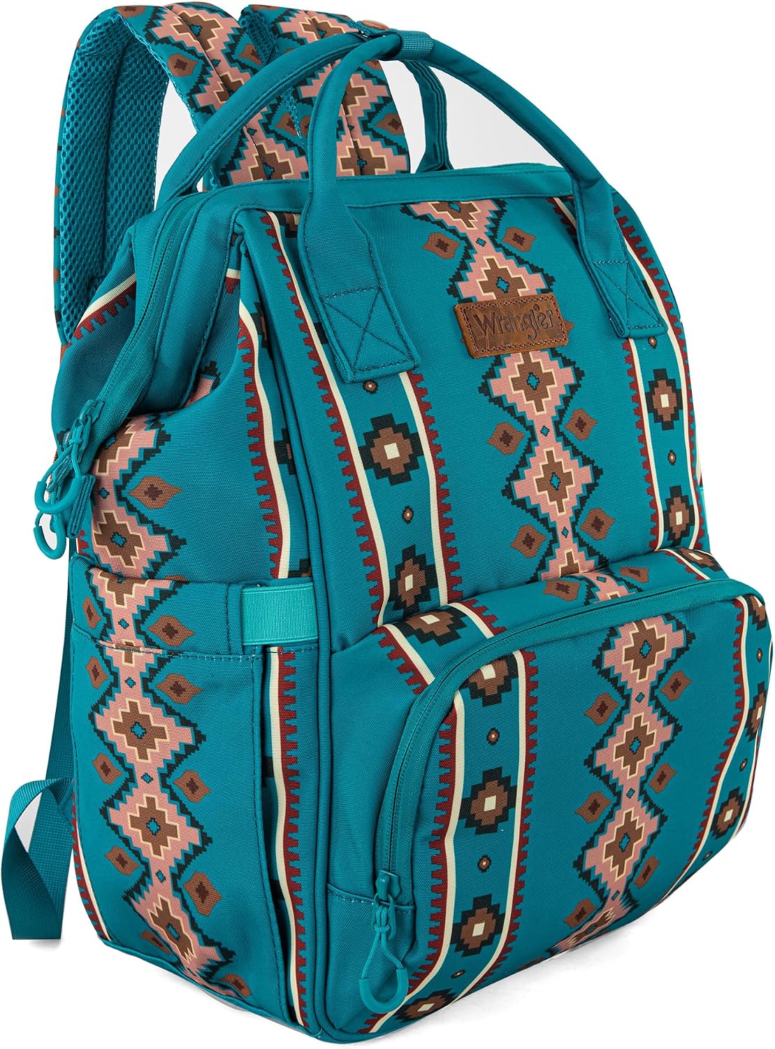 Montana West Wrangler Callie Diaper Bag Backpack with Stroller Straps Western Pattern Multifunction Baby Travel Bag WG2204-91102HPK