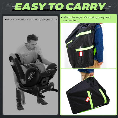 Waterproof Car Seat Travel Bag with Backpack Straps