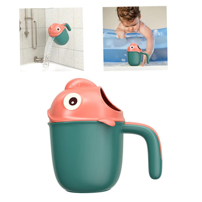 Baby Bath Rinse Cup Cute Cartoon Fish Infant Shampoo Rinser Shower Wash Hair Cup for Kids Baby Bath Rinser
