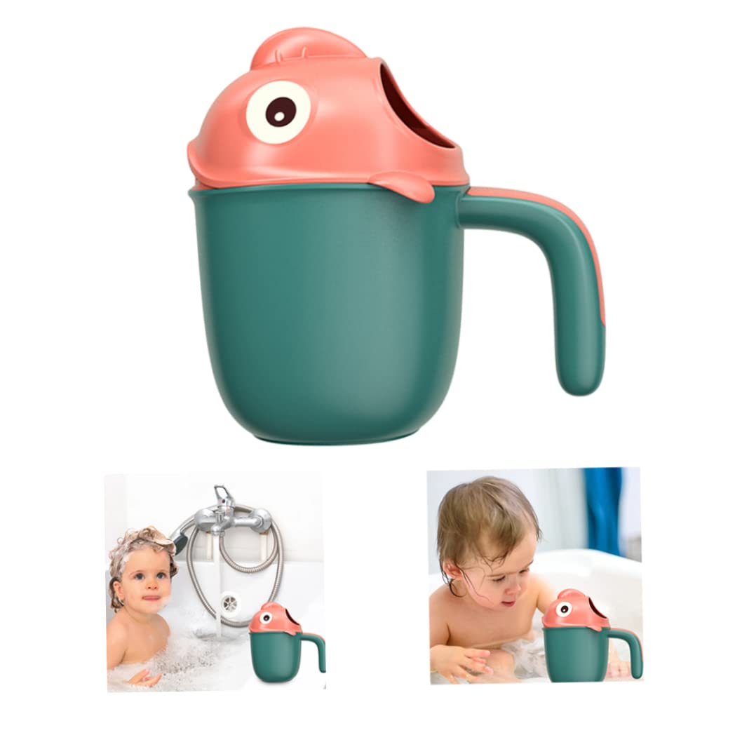 Baby Bath Rinse Cup Cute Cartoon Fish Infant Shampoo Rinser Shower Wash Hair Cup for Kids Baby Bath Rinser