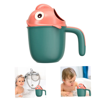 Baby Bath Rinse Cup Cute Cartoon Fish Infant Shampoo Rinser Shower Wash Hair Cup for Kids Baby Bath Rinser
