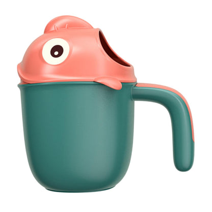Baby Bath Rinse Cup Cute Cartoon Fish Infant Shampoo Rinser Shower Wash Hair Cup for Kids Baby Bath Rinser