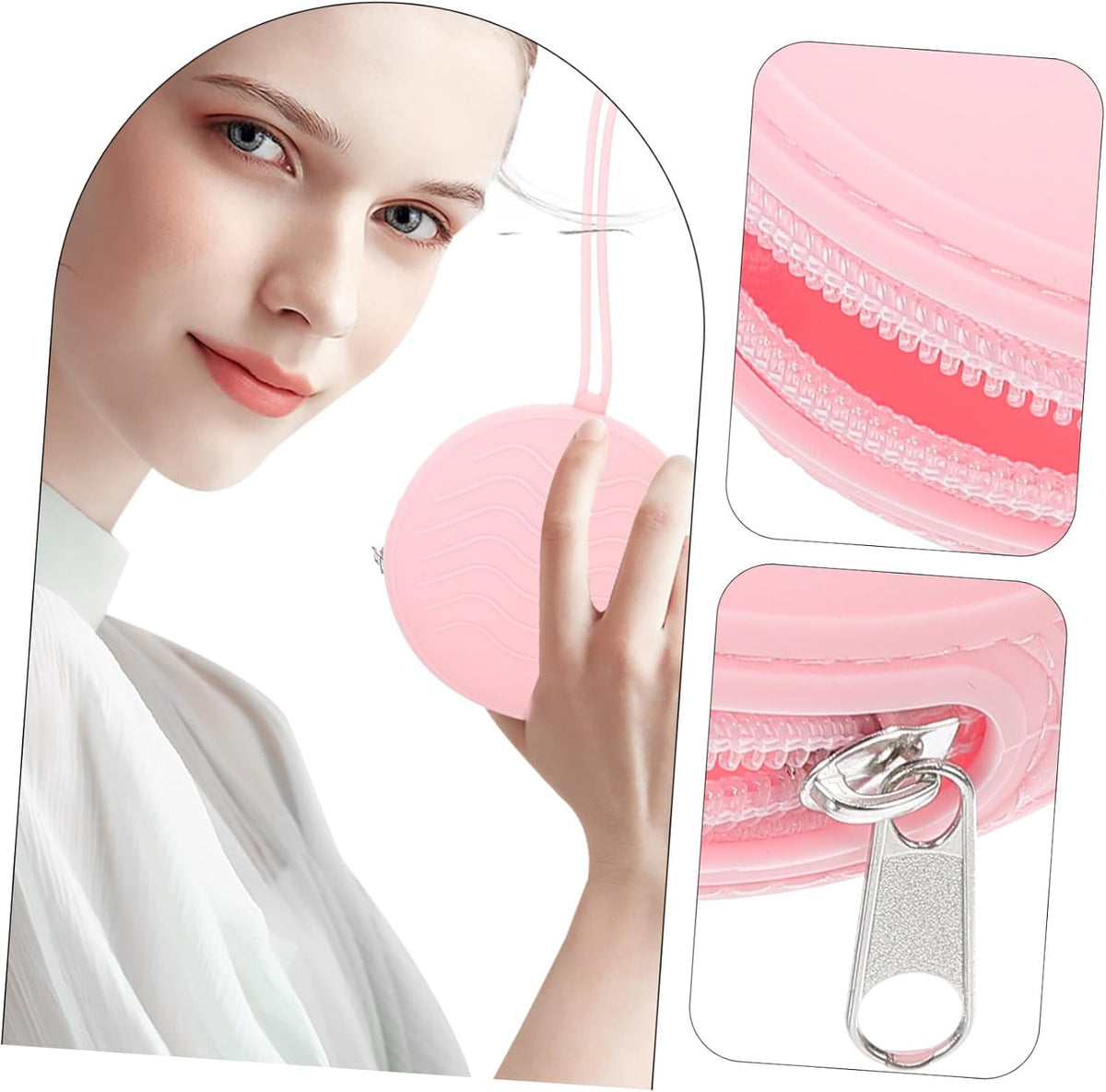 3pcs Portable Storage Case Convenient Reusable Organizer for Women for Daily Use Easy Cleaning