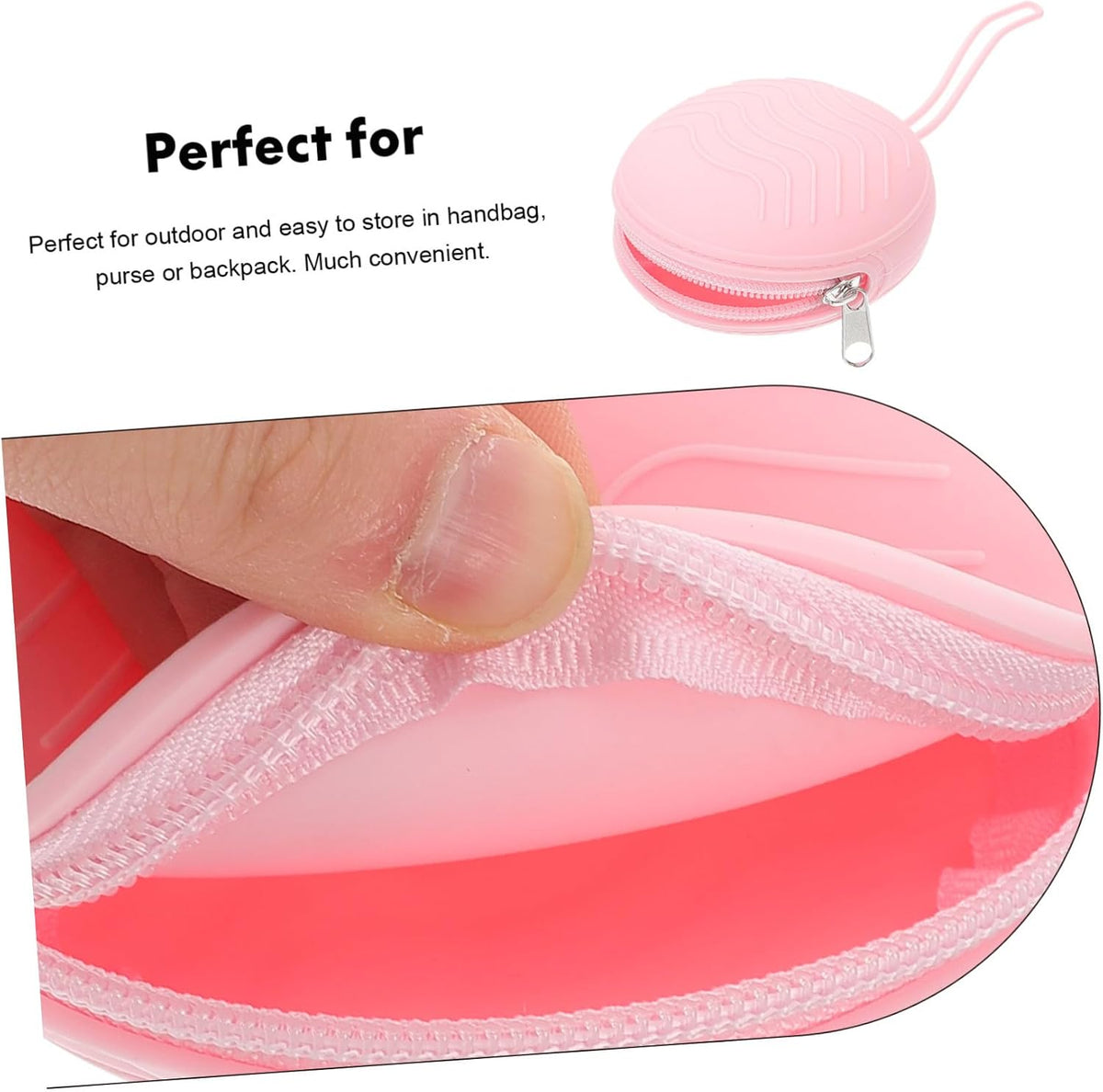 3pcs Portable Storage Case Convenient Reusable Organizer for Women for Daily Use Easy Cleaning
