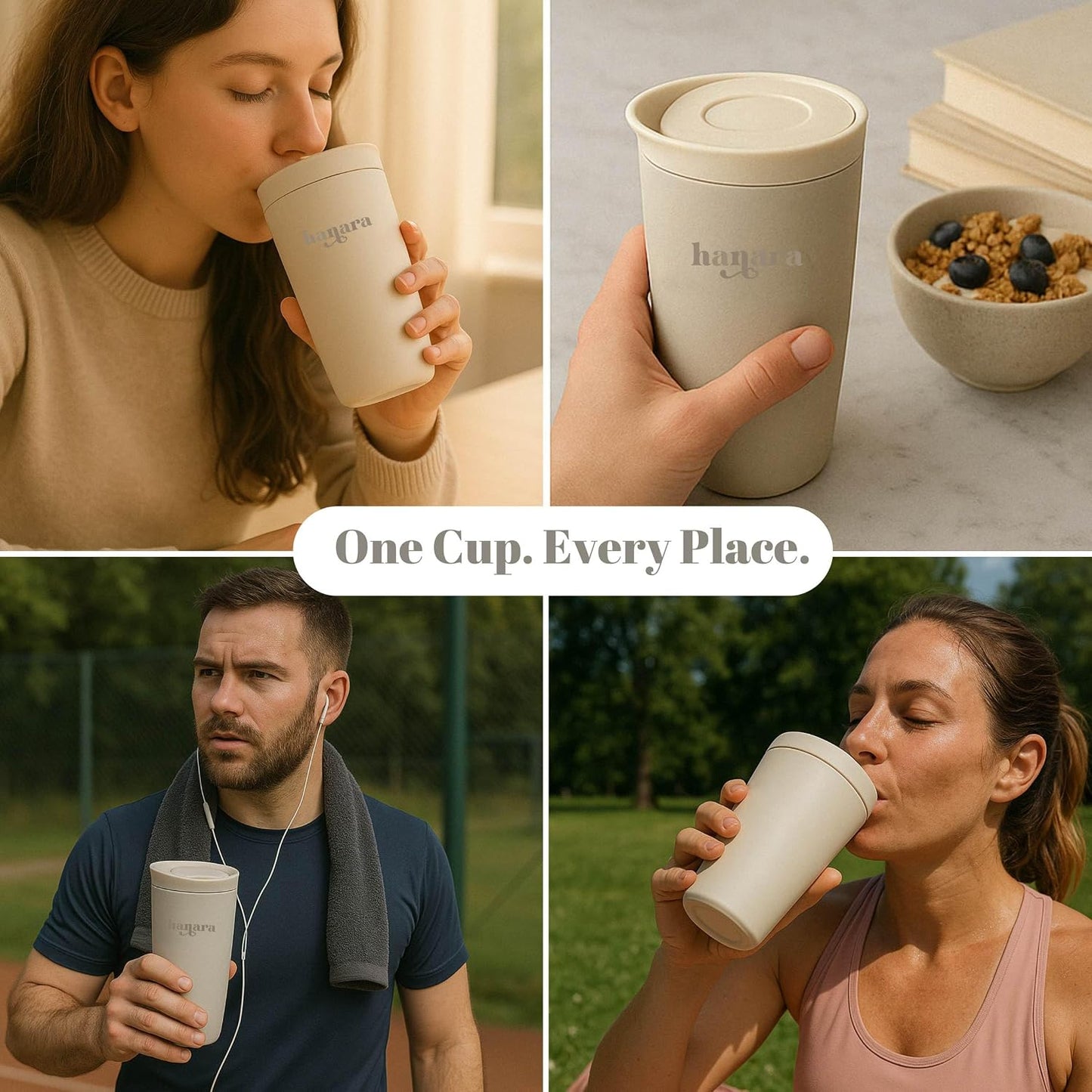 12 oz Push Button Lid Stainless Steel Travel Mug | Double Wall Insulated, Leak-Proof | Keeps Drinks Hot for 6hrs & Cold for 12hrs | Dishwasher Safe | Perfect for Coffee, Tea & More (Rose Quartz Pink)