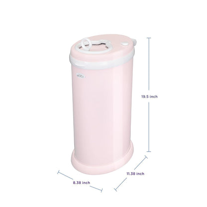 Stainless Steel Diaper Pail, No Special Bags, Odor-Locking, Taupe
