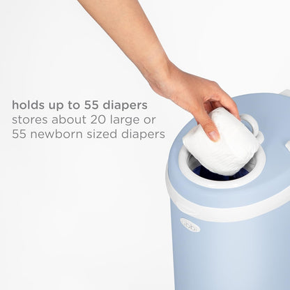 Stainless Steel Diaper Pail, No Special Bags, Odor-Locking, Taupe