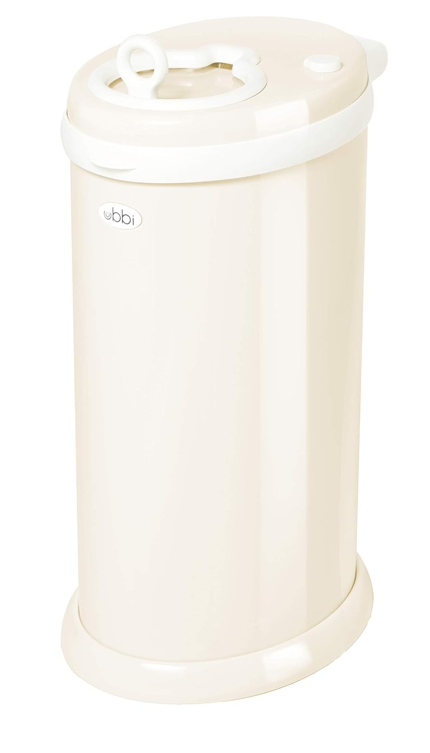 Stainless Steel Diaper Pail, No Special Bags, Odor-Locking, Taupe