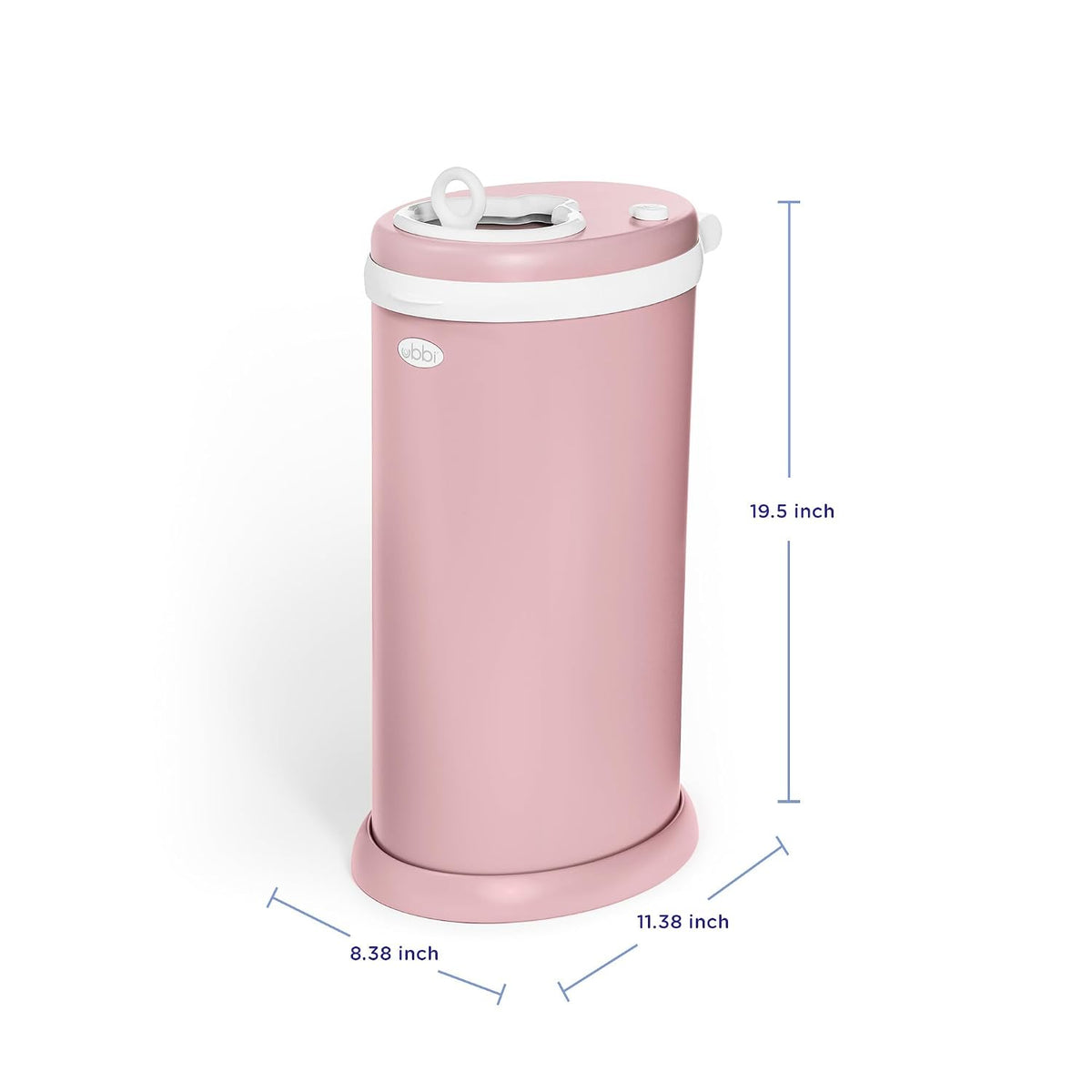 Stainless Steel Diaper Pail, No Special Bags, Odor-Locking, Taupe