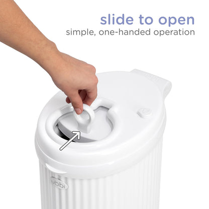 Stainless Steel Diaper Pail, No Special Bags, Odor-Locking, Taupe