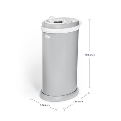 Stainless Steel Diaper Pail, No Special Bags, Odor-Locking, Taupe