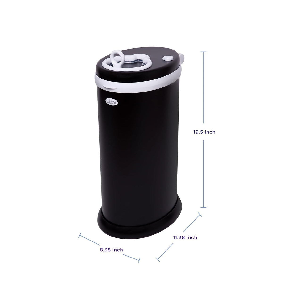 Stainless Steel Diaper Pail, No Special Bags, Odor-Locking, Taupe