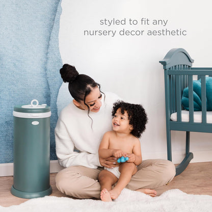 Stainless Steel Diaper Pail, No Special Bags, Odor-Locking, Taupe