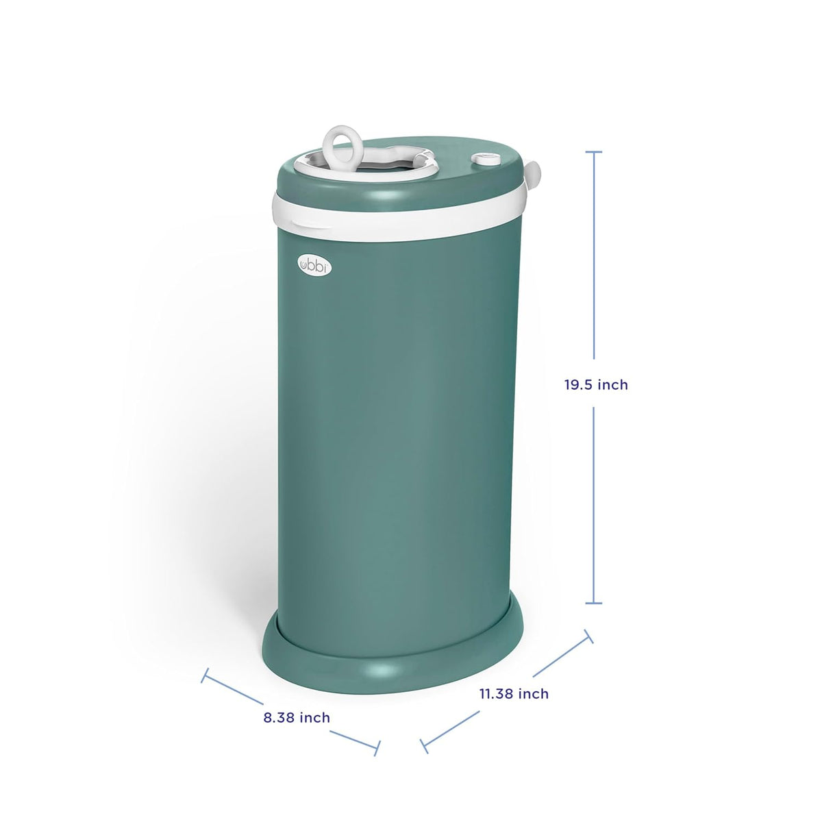 Stainless Steel Diaper Pail, No Special Bags, Odor-Locking, Taupe