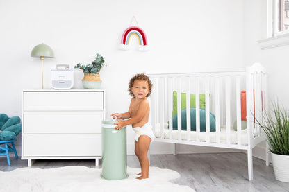 Stainless Steel Diaper Pail, No Special Bags, Odor-Locking, Taupe