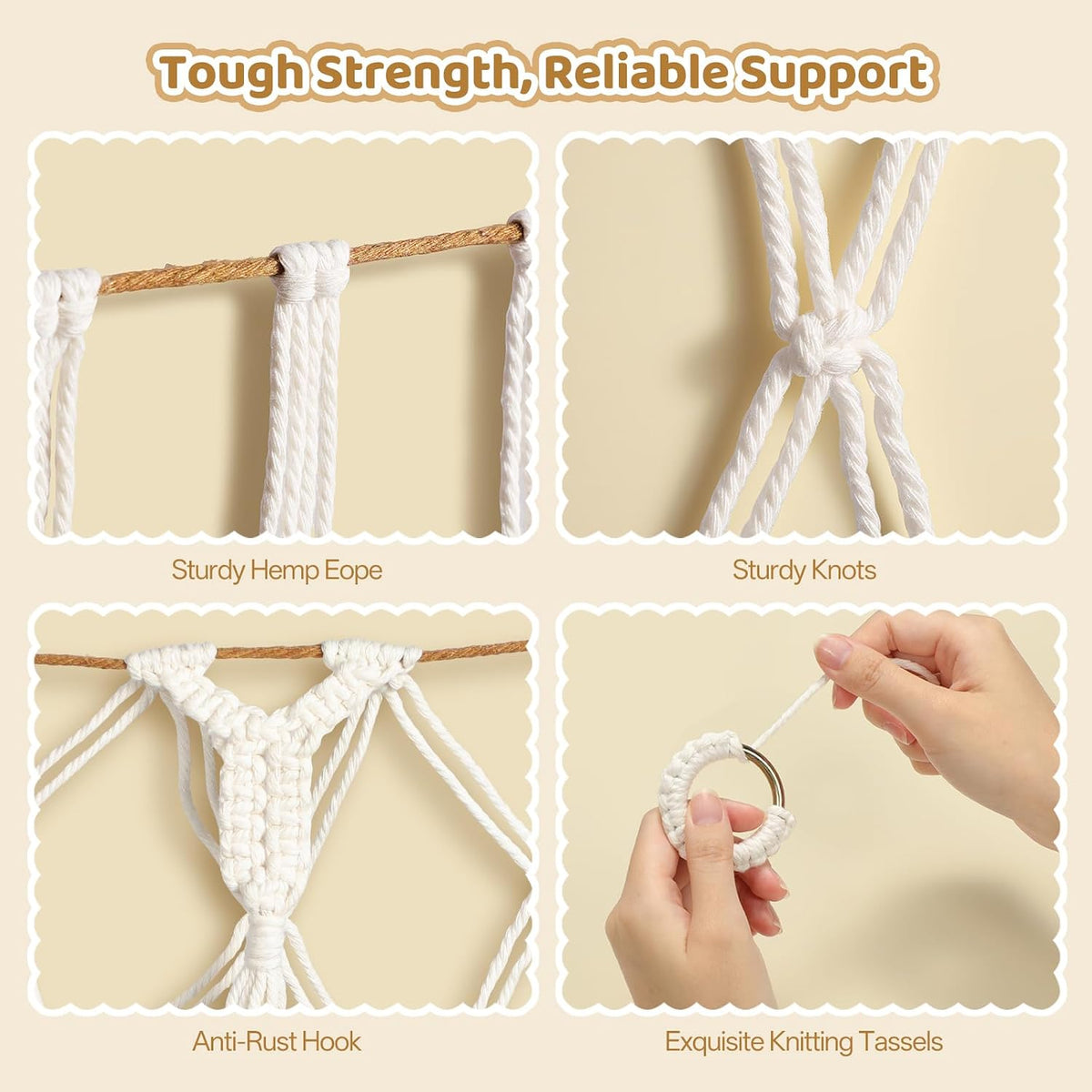 Stuffed Animal Net, 60 Inch Plushies Storage, Cream White