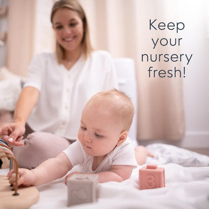 Complete Diaper Pail (White) – Includes 1 Refill (Holds 270 Newborn Diapers) & 1 Carbon Filter
