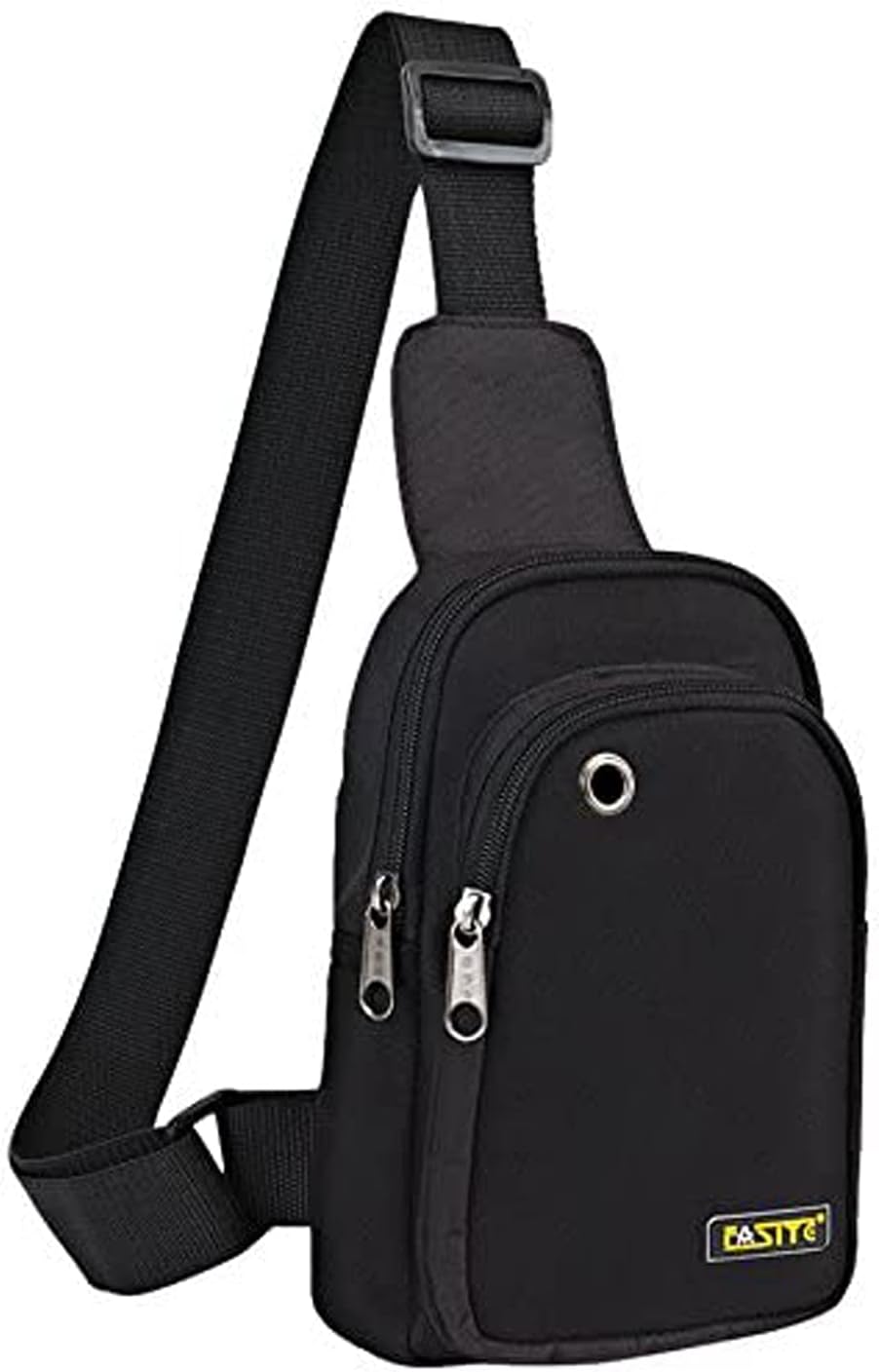 Sling Bag Chest Backpack, Crossbody Shoulder Tool Pouch for Men Women, Black