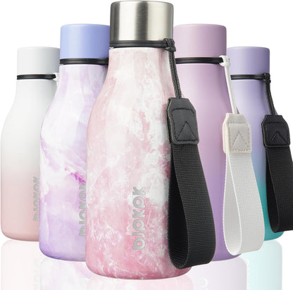 18oz Insulated Water Bottle, Stainless Steel Bottle with Carry Strap | Keep Cold & Hot Vacuum Insulation, Leak-Proof BPA-Free Design, Slim Bottle Fits Most Cup Holders for Gym, Office & Travel - Colors A