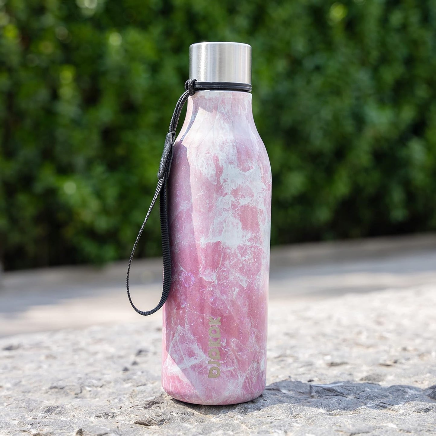 18oz Insulated Water Bottle, Stainless Steel Bottle with Carry Strap | Keep Cold & Hot Vacuum Insulation, Leak-Proof BPA-Free Design, Slim Bottle Fits Most Cup Holders for Gym, Office & Travel - Colors A
