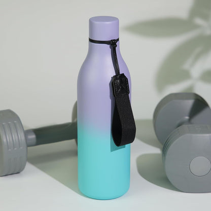 18oz Insulated Water Bottle, Stainless Steel Bottle with Carry Strap | Keep Cold & Hot Vacuum Insulation, Leak-Proof BPA-Free Design, Slim Bottle Fits Most Cup Holders for Gym, Office & Travel - Colors A