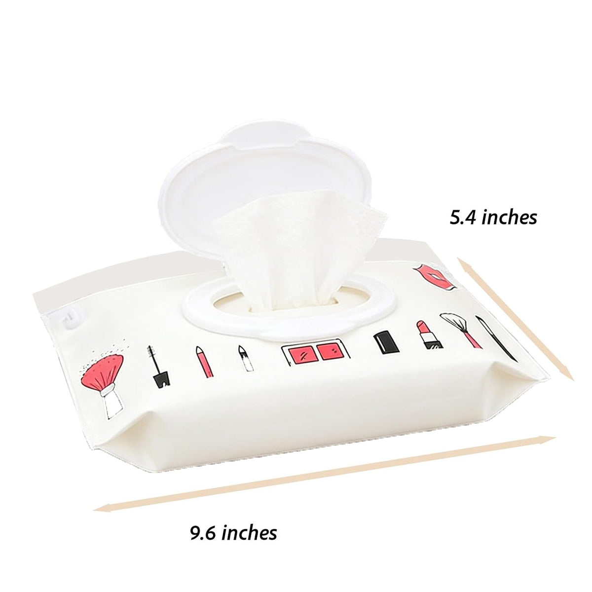 Baby Wipe Dispenser, 2 Pack Reusable Baby Wipe Container, Portable Refillable Baby Wipe Holder Wipes Pouch for Travel & Home Use