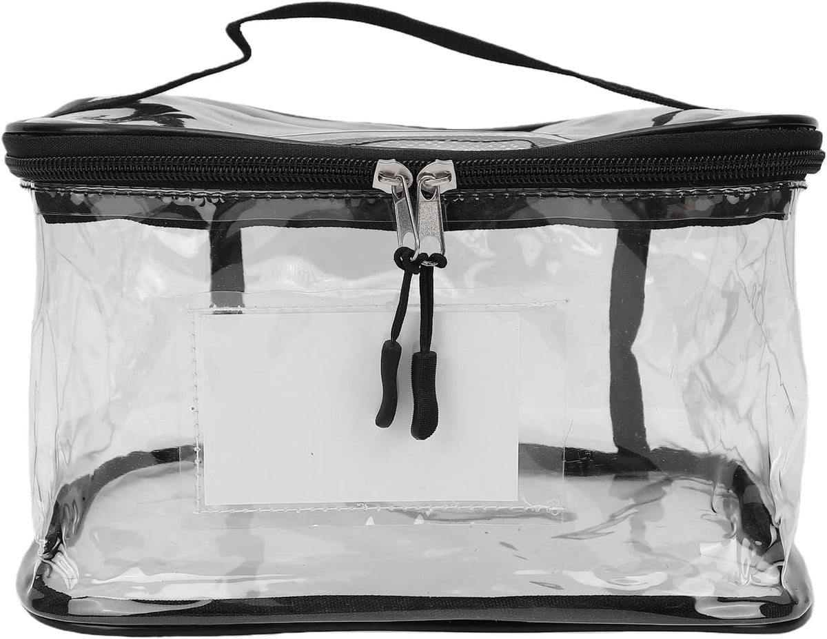 Transparent PVC Toy Organizer 6pcs | Large Capacity Storage Bags for Building Blocks, Puzzles, Portable with Handles Travel (Mesh)