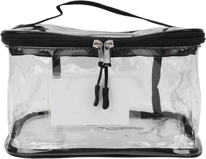 Transparent PVC Toy Organizer 6pcs | Large Capacity Storage Bags for Building Blocks, Puzzles, Portable with Handles Travel (Mesh)