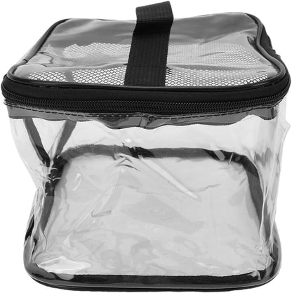 Transparent PVC Toy Organizer 6pcs | Large Capacity Storage Bags for Building Blocks, Puzzles, Portable with Handles Travel (Mesh)