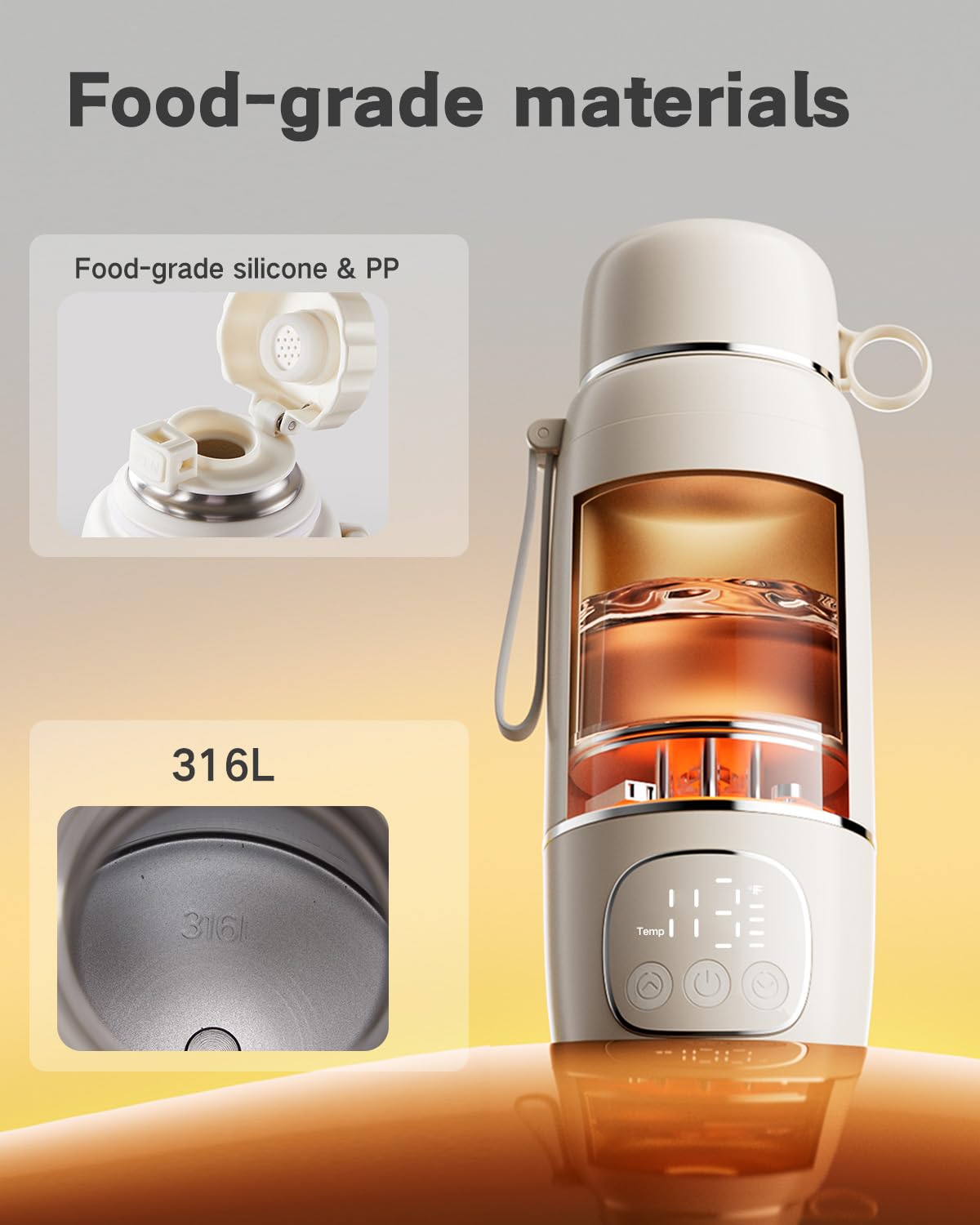 Portable Bottle Warmer for Travel - Fast Heating Breast Milk & Formula Warmer with 16,000mAh Battery, Electric heaters for Babies' Bottles,Baby Bottle Warmer for Car, Airplane（Puppy）
