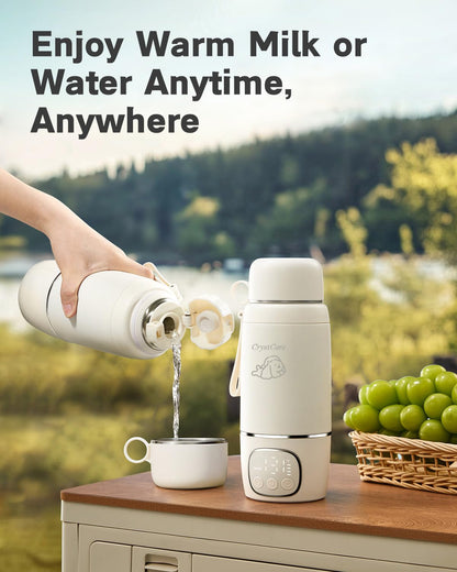 Portable Bottle Warmer for Travel - Fast Heating Breast Milk & Formula Warmer with 16,000mAh Battery, Electric heaters for Babies' Bottles,Baby Bottle Warmer for Car, Airplane（Puppy）
